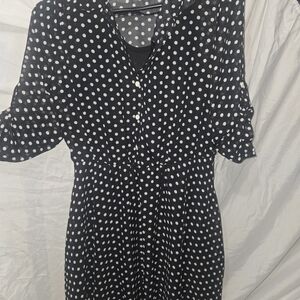 Black and White Polka Dot Dress